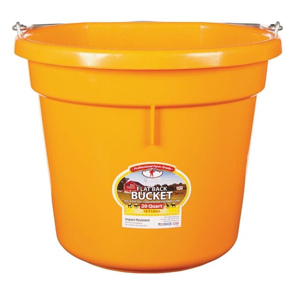 Little Giant 20 qt. Round Plastic Bucket - Orange LI7105